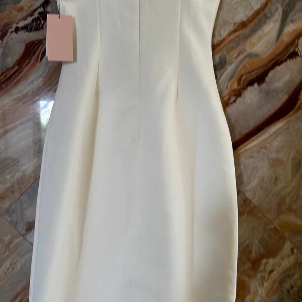 NWT Odd Muse London The Ultimate Muse Pearl Trim Midi Dress White Size XS - Picture 13 of 16